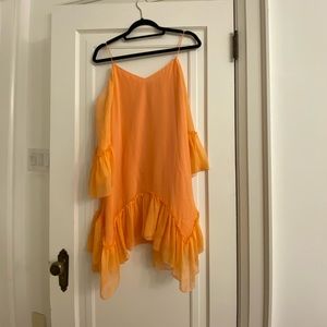 Alice and Olivia tangerine dress